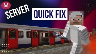 Two IMPORTANT FIXES for Your SERVERS - Minecraft Transit Railway