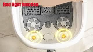 Costway Portable All-In-One Heated Foot Spa Bath Motorized Massager