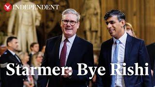 Keir Starmer shares a laugh with Rishi Sunak in his last PMQs as opposition leader