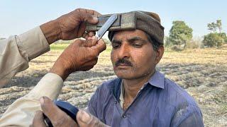 ASMR Fast & Amazing Shaving With Barber Old [ASMR SHAMS]