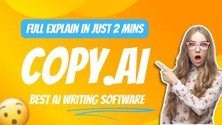 Best AI Writing Software For your Business | How To Use Copy.AI Full Tutorial Explain | T4Techster