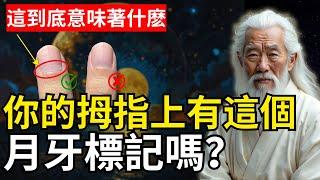 揭秘：你的拇指上有這個月牙標記嗎？只有1%的人有，原來它背後隱藏著靈性秘密！