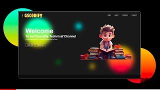 How to make Glassmorphism Website using only HTML & CSS || Glass Effect || Gscodify Technical