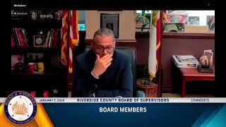 January 7, 2025 Riverside County Board of Supervisors Meeting ~ Spanish