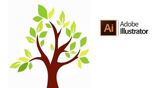 Tree Vector Art & Graphics  in Adobe illustrator