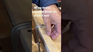 Japanese Dozuki Saw is incredible fine #woodworking #suizan