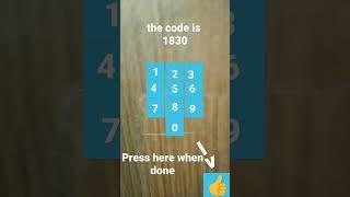 the code is 1830