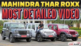 Mahindra Thar ROXX - Most Detailed Video | Best Variant - Pros & Cons - Space - Safety - Top Model