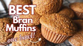 Best Bran Muffins ~ One Bowl Easy Recipe