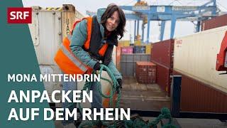 An Bord eines Containerschiffs – Leben und Arbeiten auf dem Rhein | Mona mittendrin 2025 | SRF