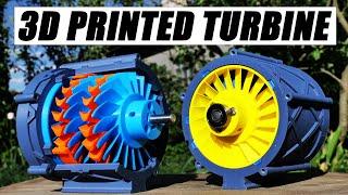 I 3D Printed a TURBINE and Produce Electricity With It.