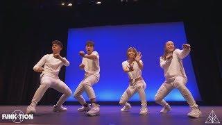 Bailey Sok, Kaycee Rice, Kenneth San Jose, & Sean Lew at Funk'tion x 2018 | Wiggle Crew