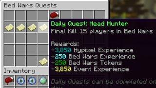 when you have to complete that one quest in bedwars