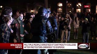 Multiple people arrested at pro-Palestine protest at Dartmouth College