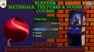 #13 Blender Materials: Sheen BSDF & Subsurface Scattering Node #blender #3d