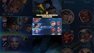 ZILONG 30K MATCH 1 VS 5 SAVAGE #mlbb #klik_subscribe