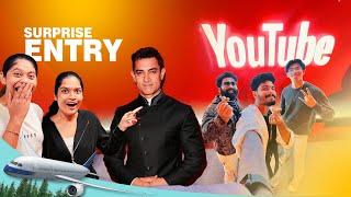 Aamir Khan Surprise Entry  at India’s Top 100 Youtube Creator Summit in Delhi