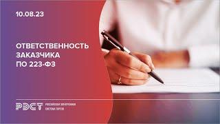 Ответственность заказчика по 223 ФЗ