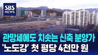 관망세에도 치솟는 신축 분양가…'노도강' 첫 평당 4천만 원 / SBS