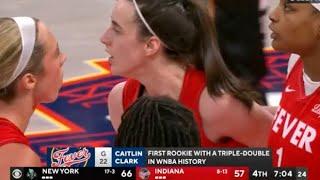 Indiana Fever vs NY Liberty ending was INSANE | Caitlin Clark 1st triple double