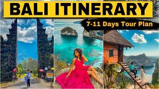 Best BALI ITINERARY for 7/8/9/11 Days | BALI travel guide from INDIA | Best places to visit in BALI