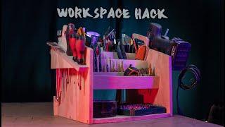 Workspace organization hack // Custom Tool Storage (Adam savage style)