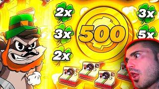 I HIT THE 500X COIN ON LE BANDIT!!! (FEATURE SPINS)