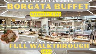 BORGATA Buffet Atlantic City | FULL Walkthrough 2024 | Is It WORTH It?! | All Options NEW YEARS DAY!