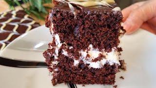 Incroyable gâteau au chocolat  Recette très facile à réaliser.