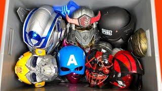 A Lots of Legend Toy Mask Collection ! A Big Box Full of Superheroes Masks ! Bumblebee - Optimus