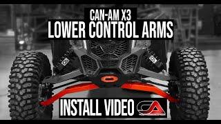 CA TECH USA - Can-Am X3 Boxed Lower Control Arms - How To Installation Video