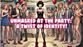 Unmasked at the Party: A Twist of Identity!  | crossdressing | sissy boy #trans