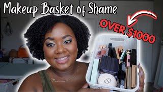 MAKEUP BASKET OF SHAME! | OVER $1000 IN UNUSED MAKEUP