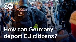 Germany to deport EU and US citizens for pro-Palestinian  protest | DW News