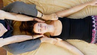 Relaxing Thai Massage for Neck, How to, Low Back Pain & Headaches Relief Part 3, ASMR
