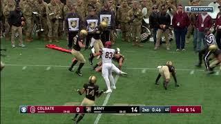 Army Football: Cole Christiansen Forced Fumble vs. Colgate 11-17-18