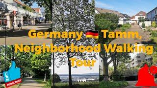 Germany, Baden-Württemberg, Tamm Neighborhood walking Tour on A Regular Sunday in Spring 2022