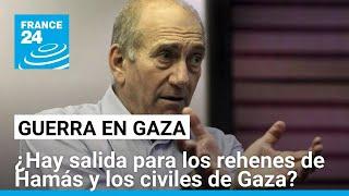 El ex primer ministro Ehud Olmert culpa a Netanyahu de la muerte de los rehenes en Gaza