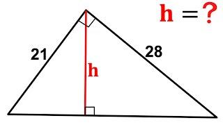 Calculate the height h | Important Geometry and Algebra skills explained