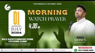 LIVE | JULY MORNING WATCH PRAYER | 1.7.2024 | MAN OF GOD MOSES MELCHIZEDEK