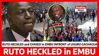 Just Now‼️RUTO HECKLED in EMBU angry RESIDENTS force RUTO out of STAGE Fake PROMISES on SHA and SHIF