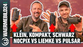 Klein, kompakt, schwarz: Nocpix Lumi L35 • Liemke Keiler 25.1 • Pulsar Axion XQ30 Pro im Vergleich 