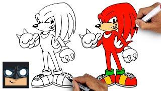 How To Draw Knuckles | Sonic 2 (Draw & Color)