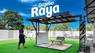 DIY Gazebo Raya saya. Moden minimalist gazebo