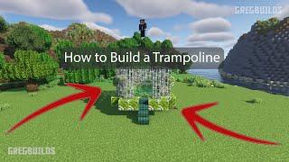 How to build a Trampoline in Minecraft