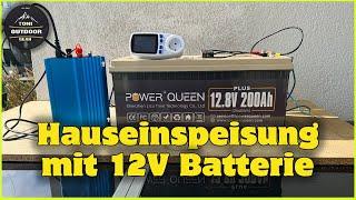 Hauseinspeisung Nachteinspeisung 12V Balkonkraftwerk #solar #lifepo4 #solarsystem #diy #offgrid