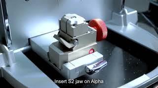How to calibrate S2 single sided jaw of Alpha key machine (whatsapp:+8615802644346)