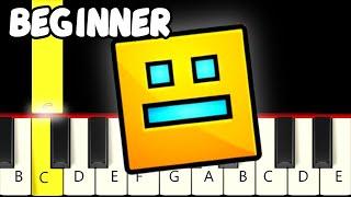 Geometry Dash Level 2 - Back On Track - Fast and Slow (Easy) Piano Tutorial - Beginner