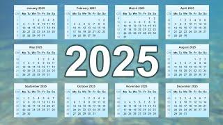 Calendar 2025