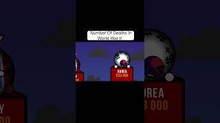 Number Of Deaths In World War II #countryballs